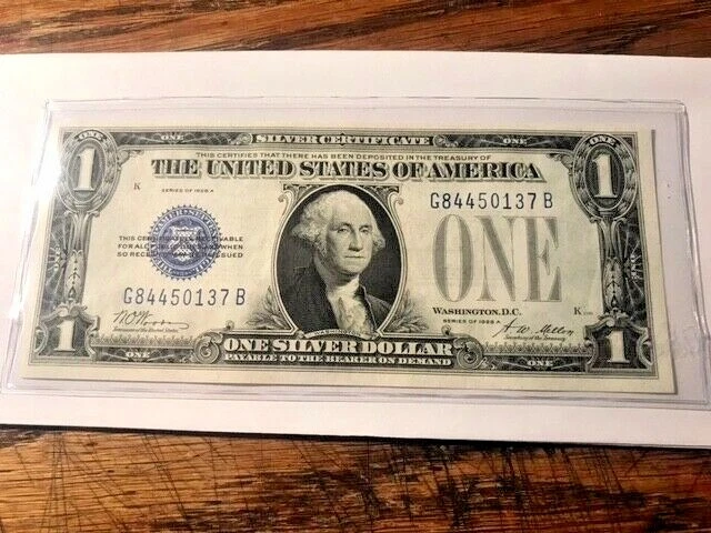 1928-A 1 Dollar Funny Back Silver Certificate Note CU #17673