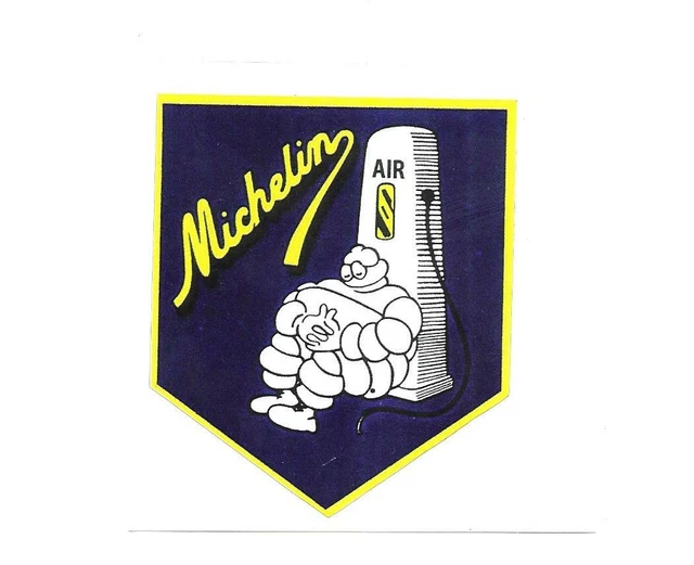 Rare / Autocollant - Michelin : Gonfleur Air Bar Bibendum Pneu Tyre / Stickers