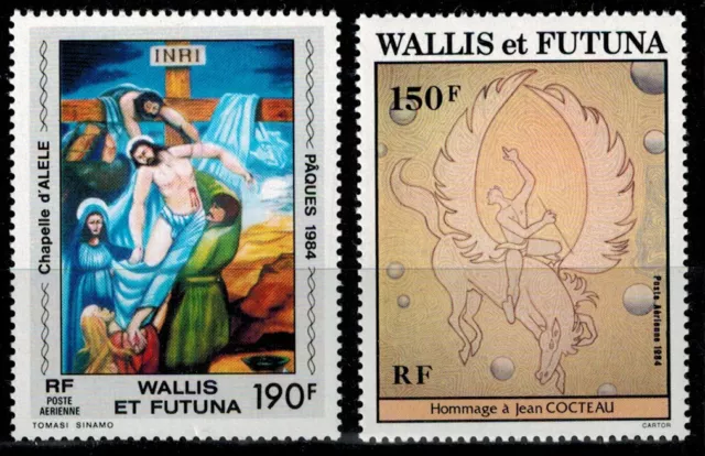 Timbre Poste Aérienne N° 135 --> 136  de Wallis et Futuna neufs **