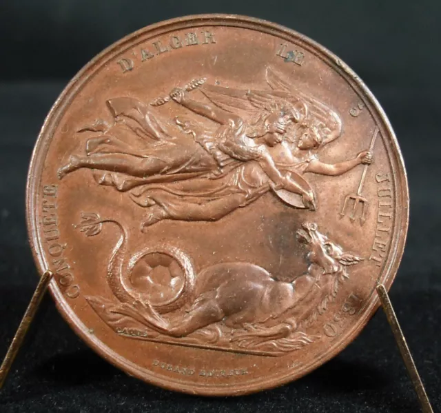 Médaille Comte Victor de Ghaisne de Bourmont expédition d'Alger 1830 Algérie