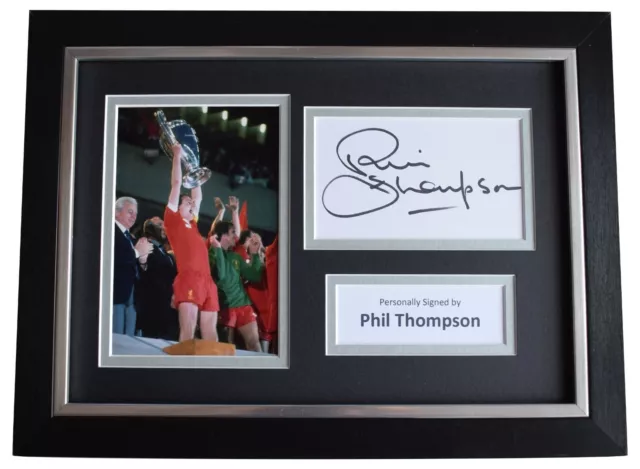 Phil Thompson Signed A4 Framed Autograph Photo Display Liverpool Football COA