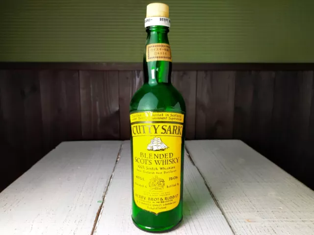 Vintage Cutty Sark Scotch Whisky Berry Bros & Rudd Empty Bottle 760ml Scotland