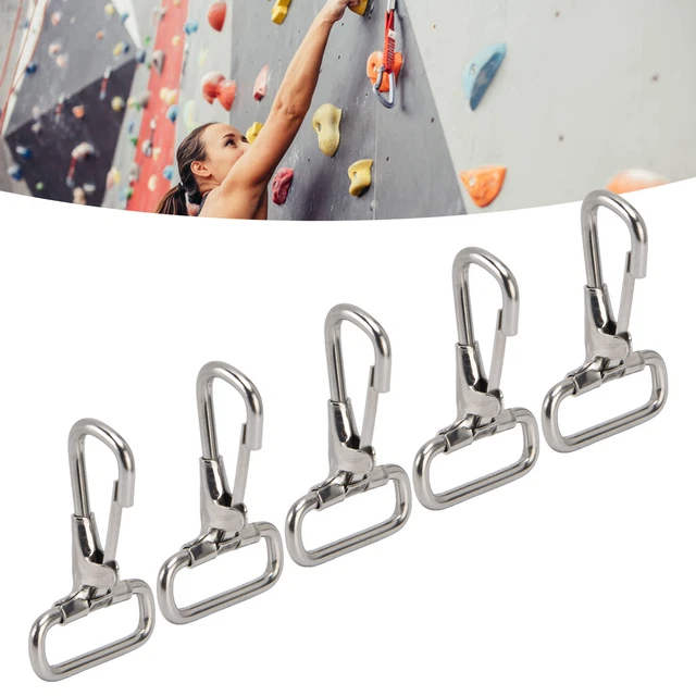 5Pcs 304 Stainless Steel Metal Clip For Keychain Linking Dog Leash Collar 29mm