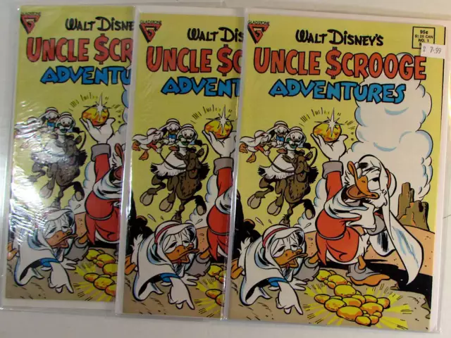Uncle Scrooge Adventures Lot of 3 #1 x3 Gladstone (1987) Comic Books