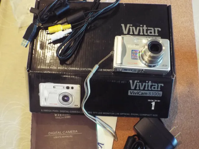 Vivitar ViviCam 8300S 8.1MP Digital Camera - Silver