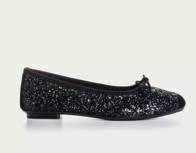 Ballerines REQINS Harmony glitter noir