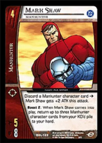 VS System: Mark Shaw, Manhunter [Played] DC Green Lantern Corps TCG CCG Classic