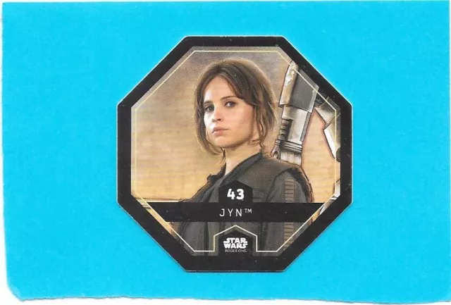 Carte Leclerc Star Wars "Rogue One" N°43 - Jyn - 2016