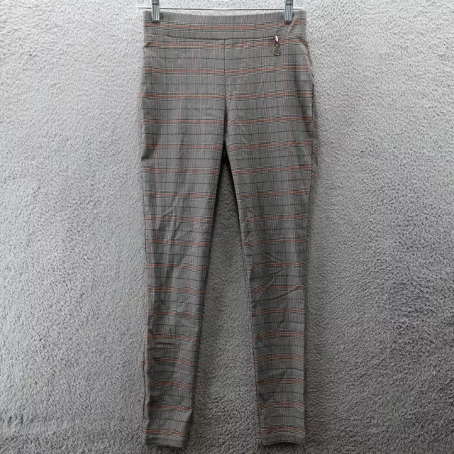 Tommy Hilfiger Pants Women's Size 4 Gray Orange Chino Straight Leg Stretch