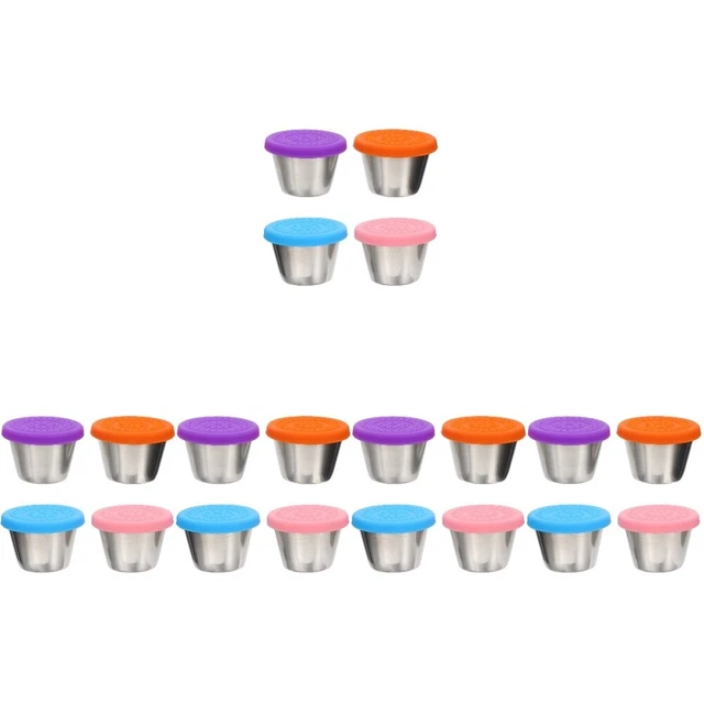 Tazze Salsa Acciaio Inox - Confezione Da 30, 45 Ml, Per Ristorante E Casa
