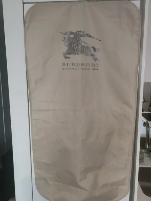Burberry Authentic Garment Bag Suit Coat Dust Cover Travel Carriers long, Good