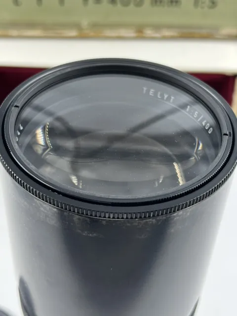 Vintage Kamera Objektiv Leitz Leica TLCOO Telyt f= 400mm 1:5 in OVP 3