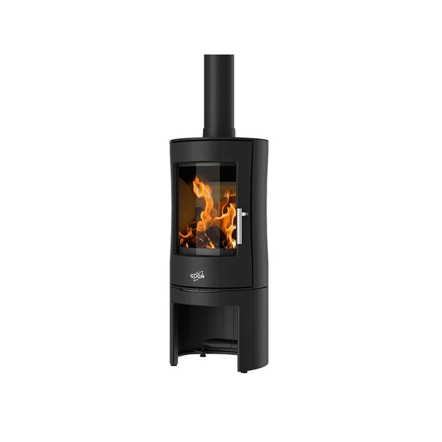 Poêle à bois Godin 244 – Période Desquennes (1888 à 1897) Émaillé Noir Brillant – 10 kW 🔥 - Bricolage