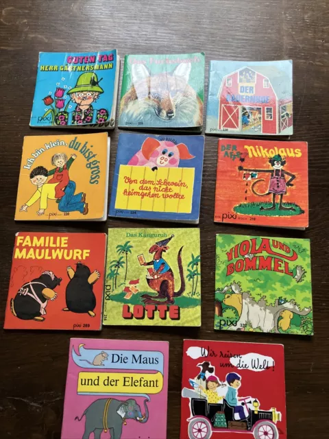 pixi bücher , Retro, Sammlung, 11 Stück Zwischen Nr. 200 Und 379