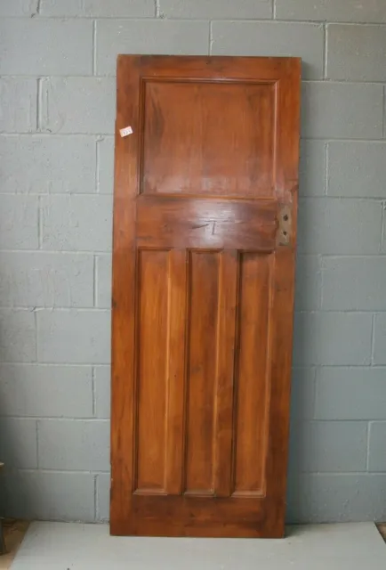 Reclaimed 1930's 4 Panel Pine Wooden Door 74 3/4" x 27 3/4" Internal  ref 123A