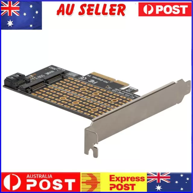 Dual M.2 to PCI-E 3.0 X4 Adapter for PCIe NVMe SATA M2 SSD 2230 2242 2260 2280