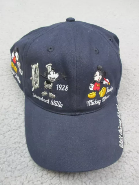 Mickey Mouse Hat Cap Walt Disney World Strapback Steamboat Willie Blue Dad Hat