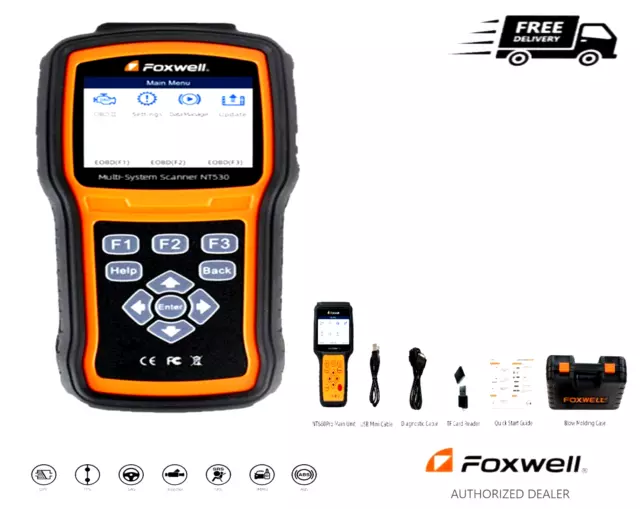 Foxwell Nt530 Diagnostic Scanner Tool Abs Epb Sas Code Reader