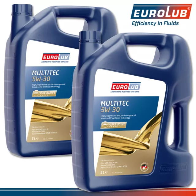 EuroLub 2 x 5 L Multitec 5W-30 (Ford) L'Huile De Moteur Renault Jaguar Land