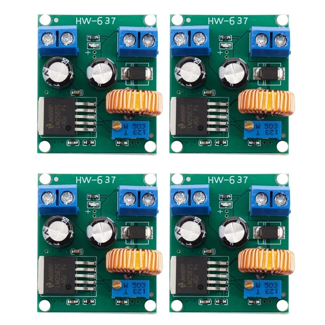 4X DC-DC 3V5V12V 19V24V30V36V Verstaerken Leistung Modul Auftrieb KonverA9W6