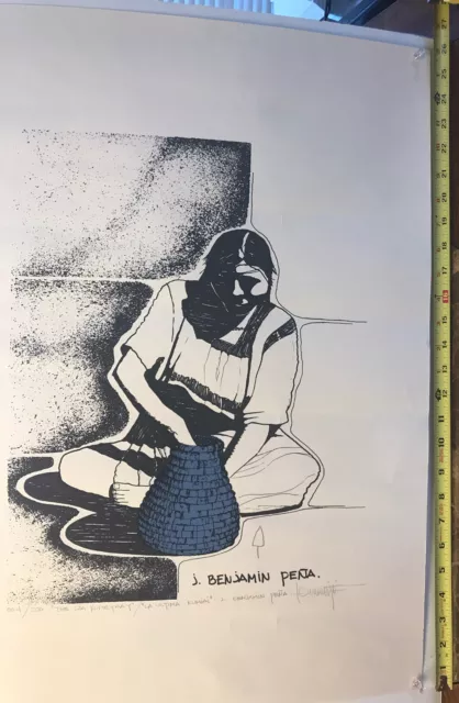 Native American Art By Artist  J. Benjamin Pena “The Last Kumeyaay" #004/200