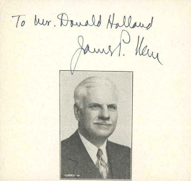 Senator James P. Kem Signed Photo