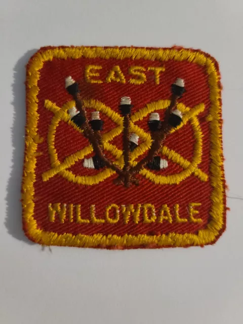 Vintage Boyscout Scout Small Square Patch East Willowdale