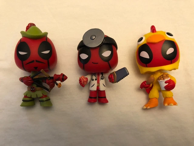 Funko Mystery Mini Deadpool Robin Hood Doctor Chicken Hot Topic Exclusive