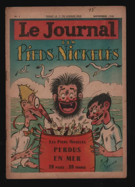 Le Journal Des Pieds Nickelés N°5 . Spe . 1948 .