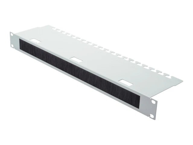 Kit Da 2 Passacavi Con Spazzola 1U 10 Pollici – Gestione Cavi Rack, Salvaspazio, Porte Smontabili