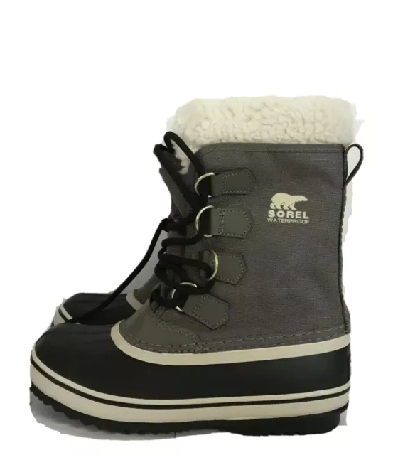 USS# Sorel Womens Winter Carnival Pewter Black Snow Boots SIZE UK 4/EU 37