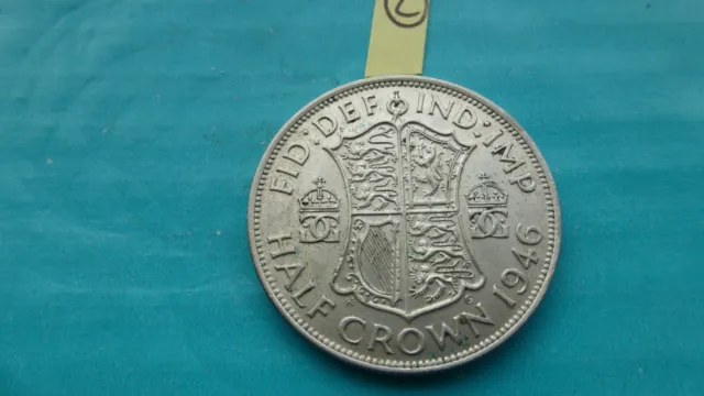 George vi silver Half crown coin 1946   2  ov 7