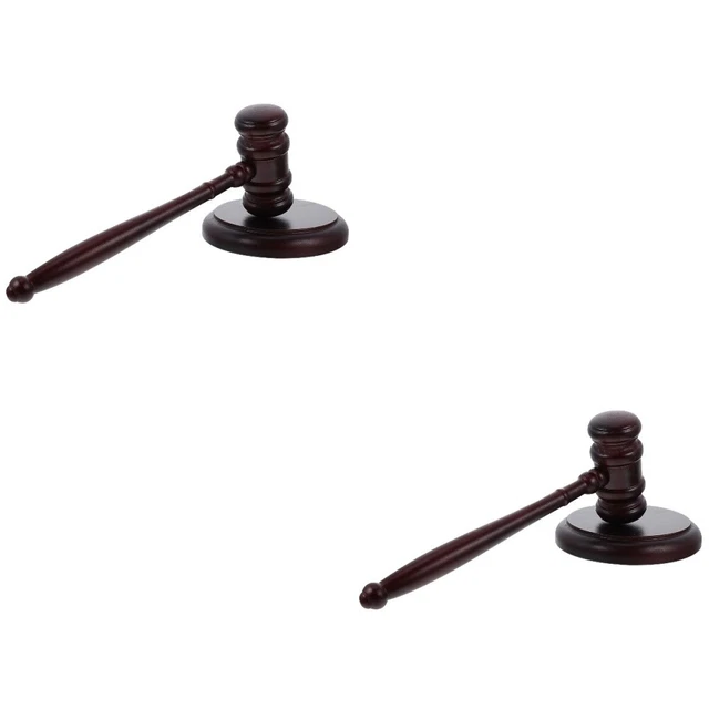 2 Sets Court Judge Hammer Gavel History Classroom Decorations Gravel