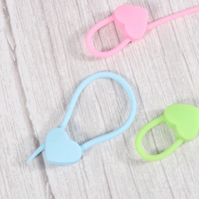 9 pz passante cravatta autofiggente imballaggio cravatta nastro di plastica per