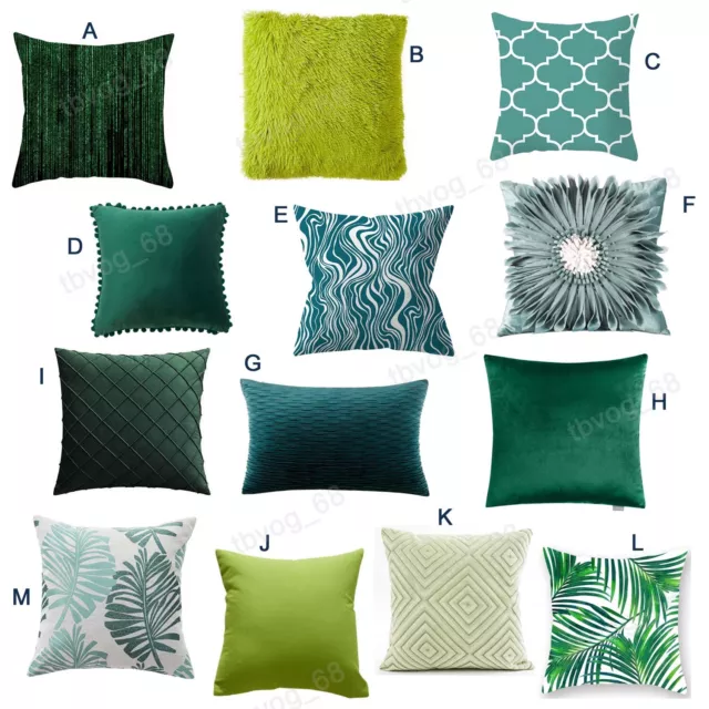 Teal Green Cushion Cover Decorative Cushion Cover Mix & Match 45x45 cm