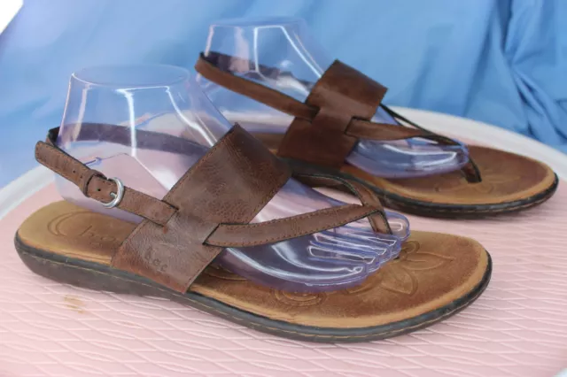 BOC By Born Womens Brown Sandals Size 11 Thong Flip Flops  buckle