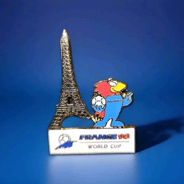 Set Mascotte Footix'98 – Coupe Du Monde France 1998 – Verre, Peluche Et Caoutchouc