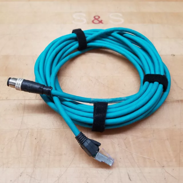 Woodhead E16A06004M060 Cable, M12-RJ-45 Cordset, 4 Pole, 24 Awg, Cat5E - USED