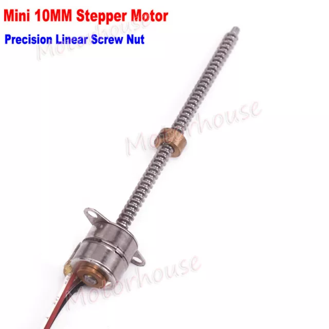 DC 5V 2-phase 4-wire Micro Mini 10mm Stepping Stepper Motor Long lead Screw Nut