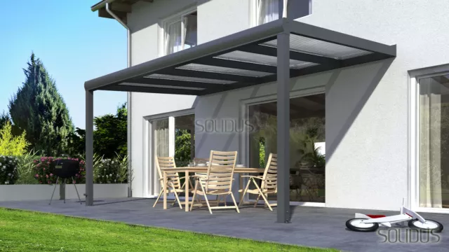 Aluminium Terrassenüberdachung Terrassendach Alu Überdachung Carport Veranda