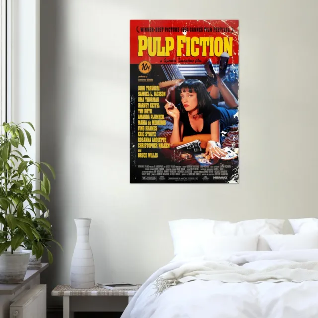 Pulp Fiction Movie Poster - Quentin Tarantino - Original US Version 2
