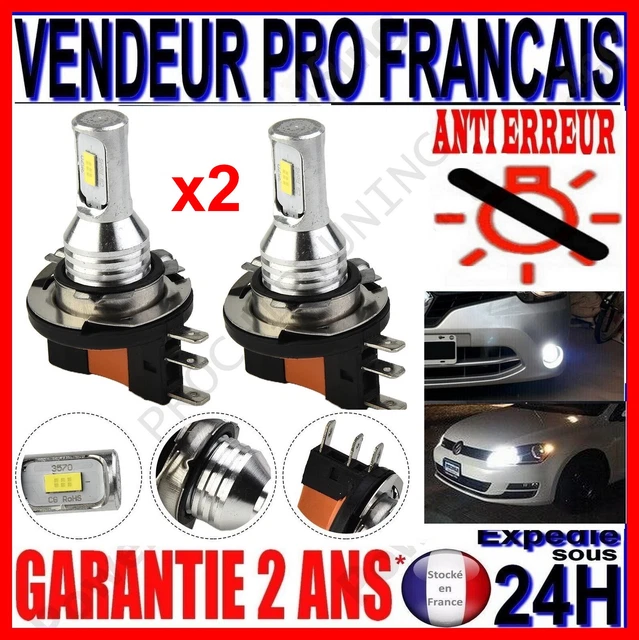 Lot De 2 Ampoules LED D8S 6500K - Pour Phares Xenon - 140W - Compatible CANBUS - Blanc Pur - Neuf