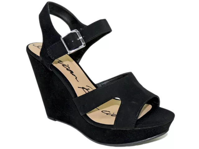 American Rag Women's Rochelle Platform Wedge Sandals Black Size 9 M