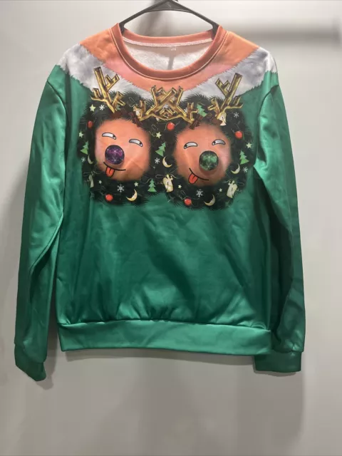 Men Women Ugly Christmas Sweater Sweatshirt Xmas Party Jumper Pullover Tops HOT 2
