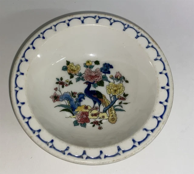 Milwaukee Road Railroad Peacock Syracuse china dining car 4 5/8 bowl.
