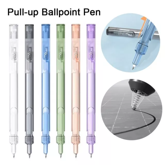 Novelty Toy Pull-up Ballpoint Pen Fun Gift Writting Pen  School Office