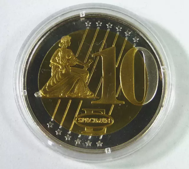 Medaille Vatikan 10 Euro Probeprägung 2006 D= 4 cm, Münzkapsel, PP