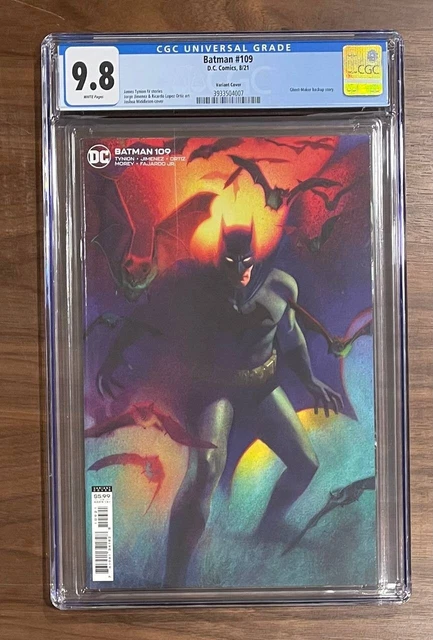 Batman 109 Variant Cover CGC 9.8 Rebirth Joshua Middleton Cover