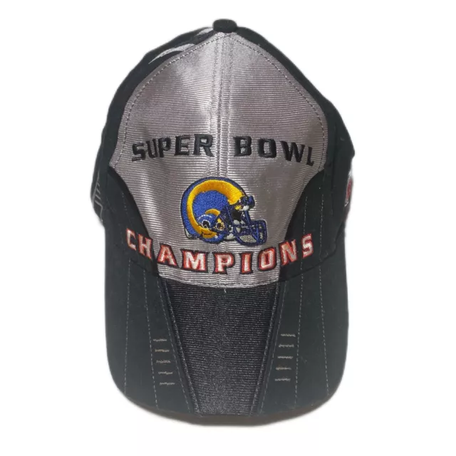 VTG Super Bowl XXXIV 2000 St. Louis Rams Champions Hat Cap OSFA Strapback NFL