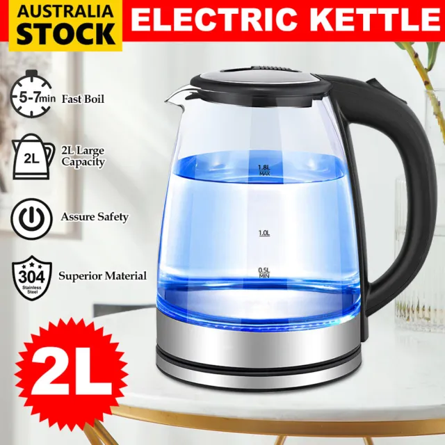 ASCOT Electric Kettle Glass Tea Kettle,1.5L(K2-White)